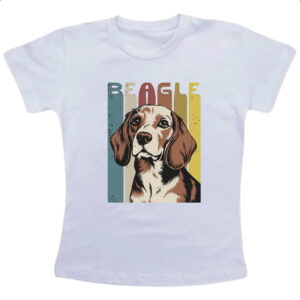 Camiseta Infanto Juvenil Beagle retro vintage