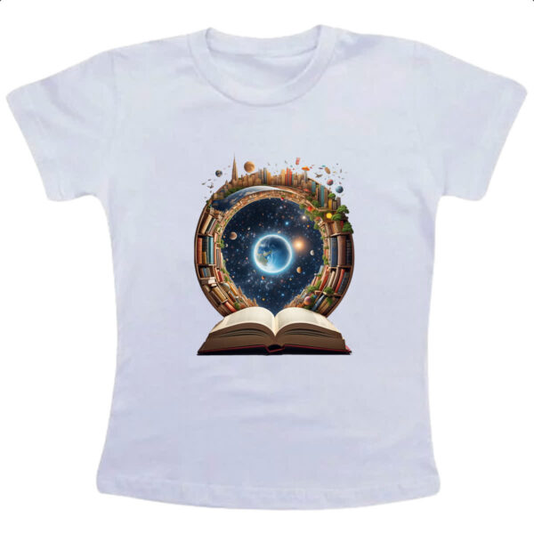 Camiseta Infanto Juvenil Biblia livro conhecimento universal
