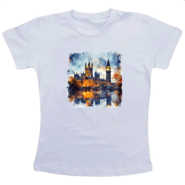 Camiseta Infanto Juvenil Big Ben watercolor