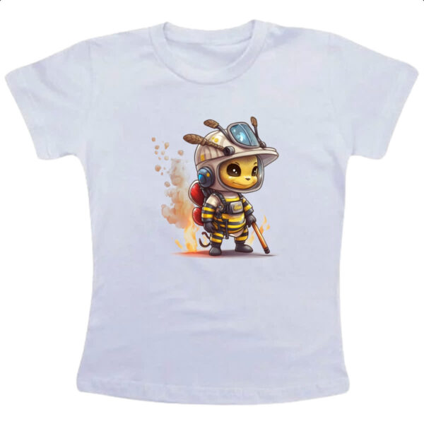 Camiseta Infanto Juvenil Abelha bombeiro