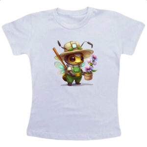 Camiseta Infanto Juvenil Abelha jardineira