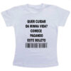 Camiseta Infanto Juvenil Quer cuidar da minha vida comece pagando o boleto