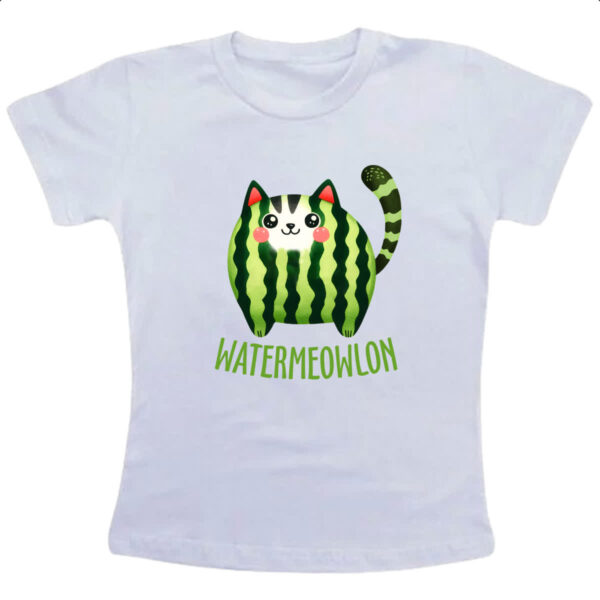 Camiseta Infanto Juvenil Watermeowlon