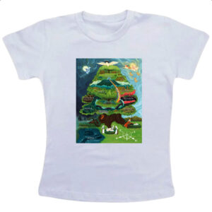 Camiseta Infanto Juvenil Yggdrasil arvore vida Mitologia Nordica