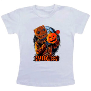 Camiseta Infanto Juvenil Halloween Espantalho doces ou travessuras