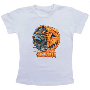 Camiseta Infanto Juvenil Halloween Pumpkin Mascara rasgada