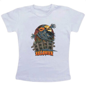 Camiseta Infanto Juvenil Halloween pumpkin espantalho