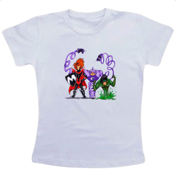 Camiseta Infanto Juvenil Hanna Barbera Os Impossiveis pintura a guache