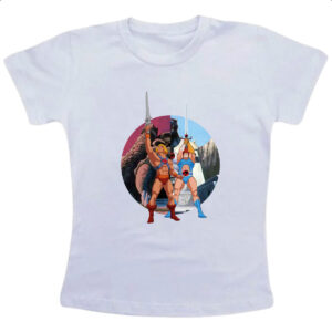 Camiseta Infanto Juvenil He-man e Lion espadas do poder