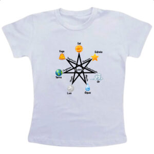 Camiseta Infanto Juvenil Heptagrama oraculo