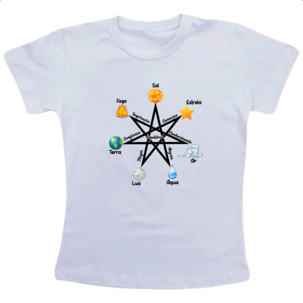 Camiseta Infanto Juvenil Heptagrama oraculo