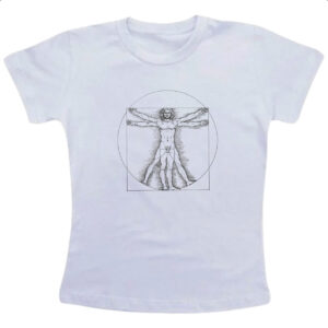 Camiseta Infanto Juvenil Homem Vitruviano da Vinci