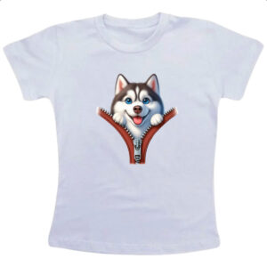 Camiseta Infanto Juvenil Husky no Ziper