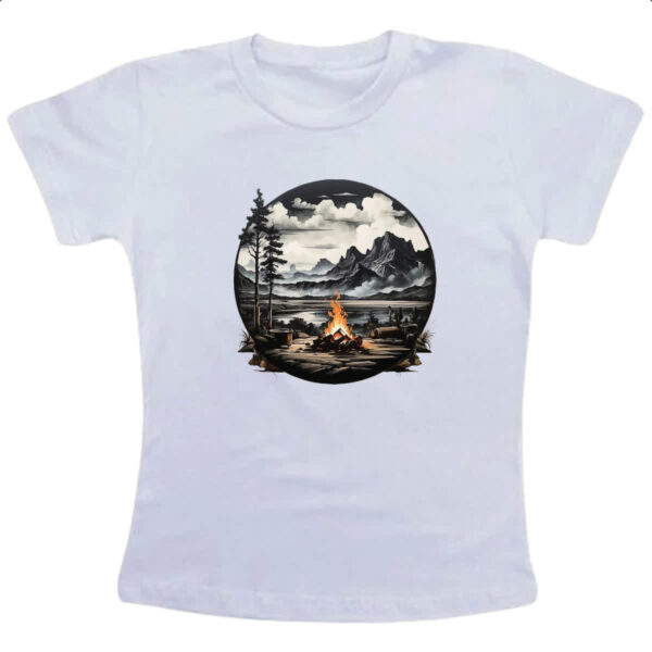 Camiseta Infanto Juvenil Acampamento fogueira