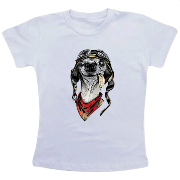 Camiseta Infanto Juvenil Cachorro doido piloto