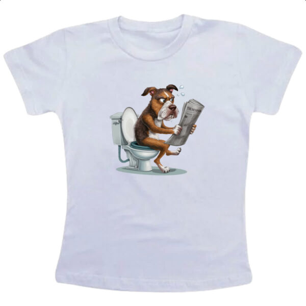 Camiseta Infanto Juvenil Cachorro na sala de forca