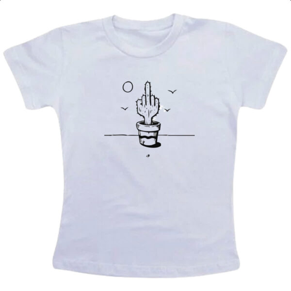 Camiseta Infanto Juvenil Cacto mal educado