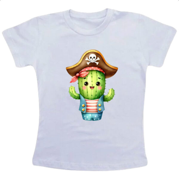 Camiseta Infanto Juvenil Cacto pirata