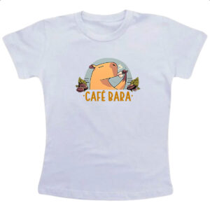 Camiseta Infanto Juvenil Cafe bara capivara