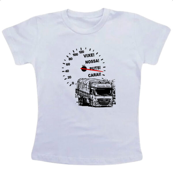 Camiseta Infanto Juvenil Caminhao velocimetro