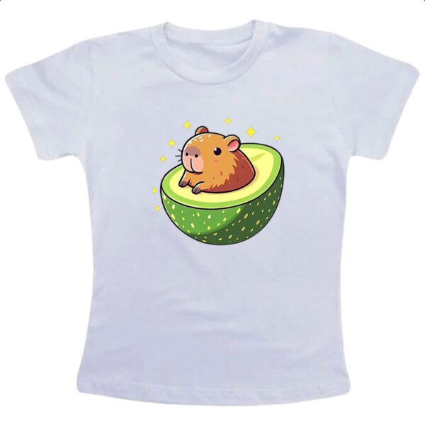 Camiseta Infanto Juvenil Capibacate capivara no abacate