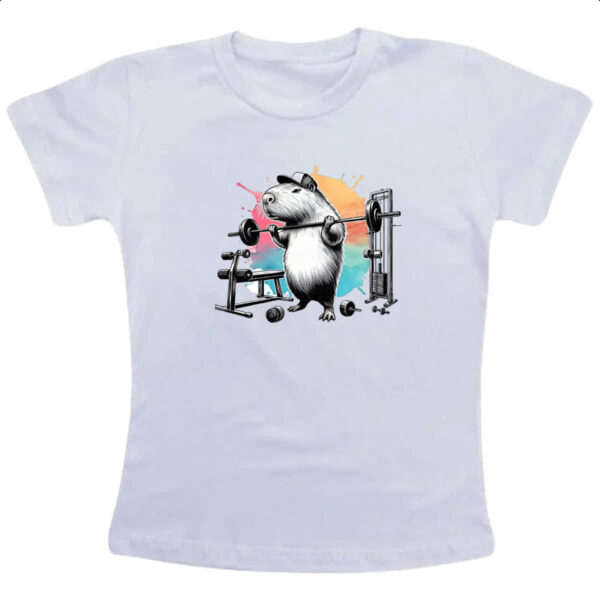 Camiseta Infanto Juvenil Capivara Maromba Pesos