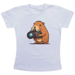 Camiseta Infanto Juvenil Capivara fotografica
