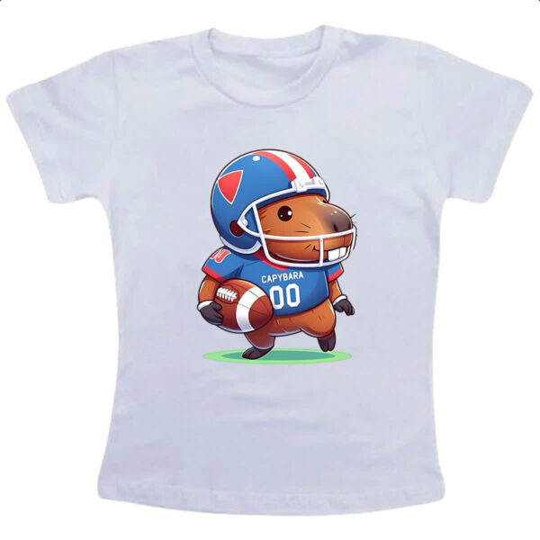 Camiseta Infanto Juvenil Capivara futebol americano