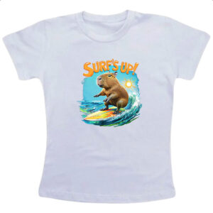 Camiseta Infanto Juvenil Capivara surfs up