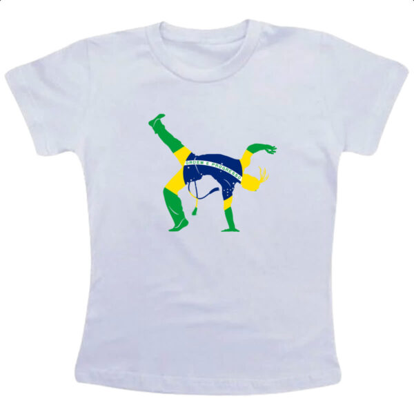 Camiseta Infanto Juvenil Capoeira luta Brasil golpe