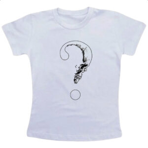 Camiseta Infanto Juvenil Caveira interrogacao