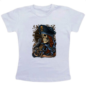 Camiseta Infanto Juvenil Caveira pirata