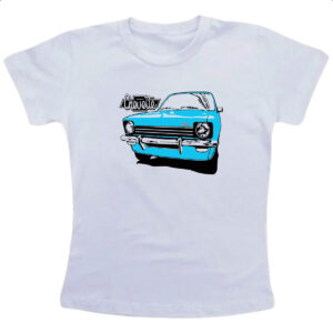 Camiseta Infanto Juvenil Chevette Azul primeira geracao