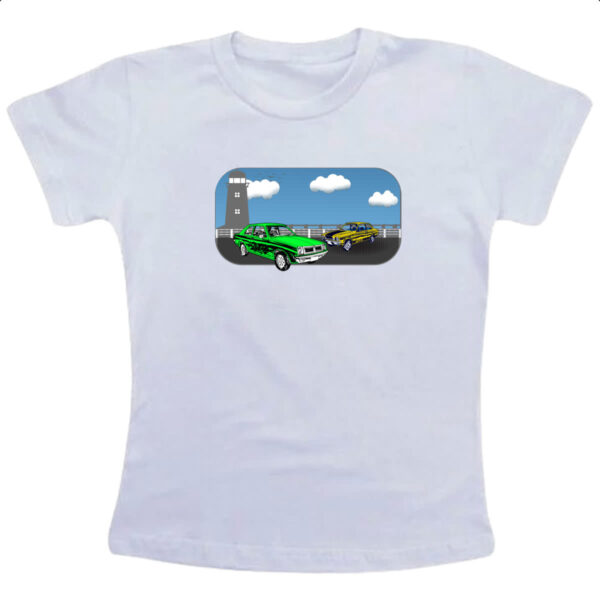 Camiseta Infanto Juvenil Chevette geracoes pintura