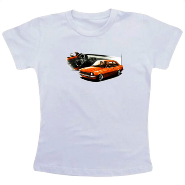 Camiseta Infanto Juvenil Chevette primeira geracao Vermelho