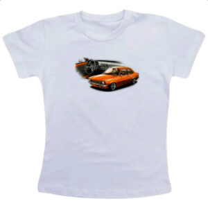 Camiseta Infanto Juvenil Chevette primeira geracao laranja