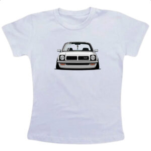 Camiseta Infanto Juvenil Chevette segunda geracao frente branco