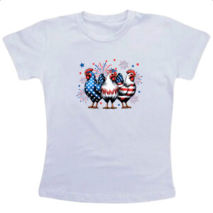Camiseta Infanto Juvenil Chicken EUA
