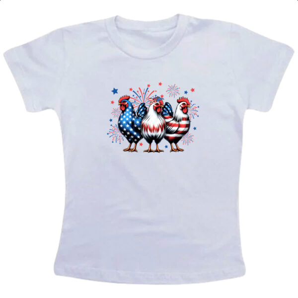 Camiseta Infanto Juvenil Chicken EUA