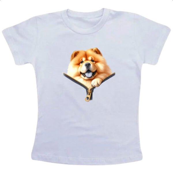 Camiseta Infanto Juvenil Chow Chow no Ziper