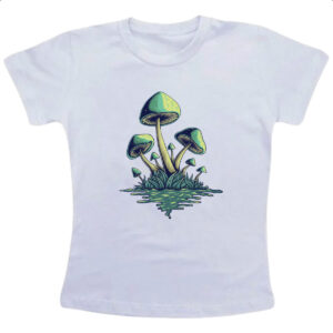 Camiseta Infanto Juvenil Cogumelos