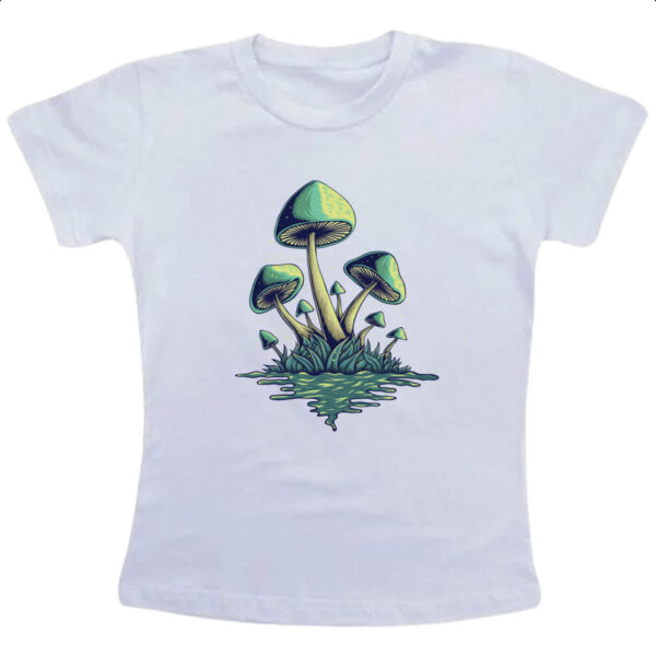 Camiseta Infanto Juvenil Cogumelos