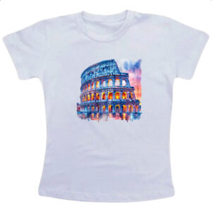Camiseta Infanto Juvenil Coliseu watercolor