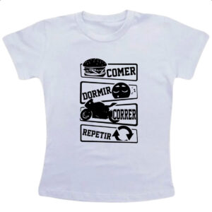 Camiseta Infanto Juvenil Comer Dormir Correr Repetir