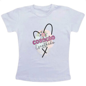 Camiseta Infanto Juvenil Coracao escolhido por Jesus