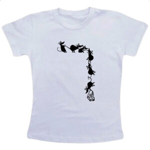 Camiseta Infanto Juvenil Corda de ratos roubando queijo