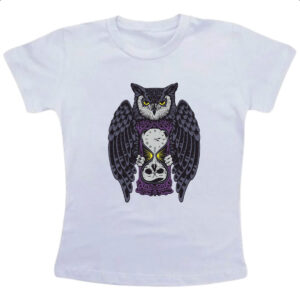 Camiseta Infanto Juvenil Coruja do tempo