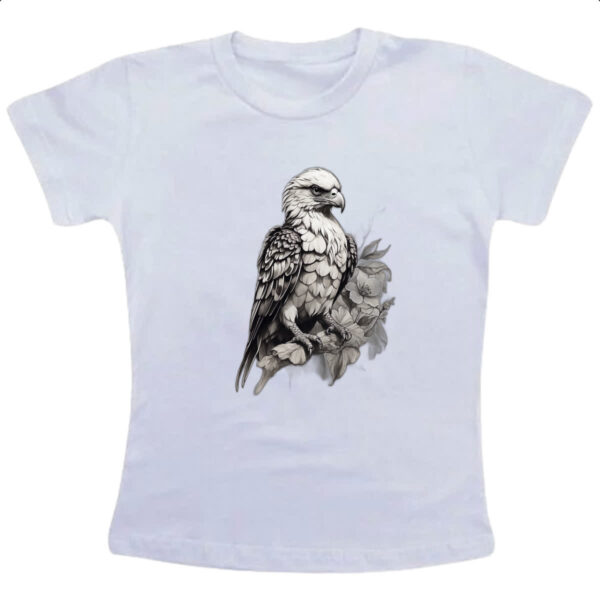 Camiseta Infanto Juvenil Aguia Monocromatica Tatoo
