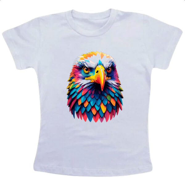 Camiseta Infanto Juvenil Aguia colorida color art