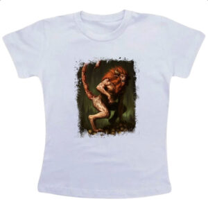 Camiseta Infanto Juvenil Criatura Mitologica Manticora 01
